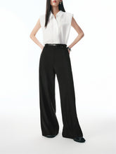 Women's Solid Oversized Wide-Leg Suit Pants